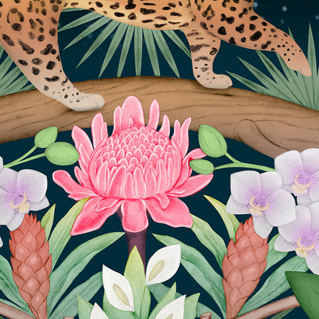 Night in the Jungle Limited Edition Signed Unframed Art Print