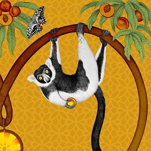 Endangered Lemurs of Madagascar Honey Fine Art Unframed Print