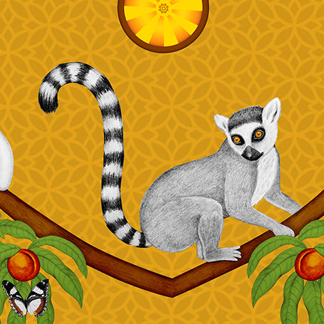 Endangered Lemurs of Madagascar Honey Fine Art Unframed Print