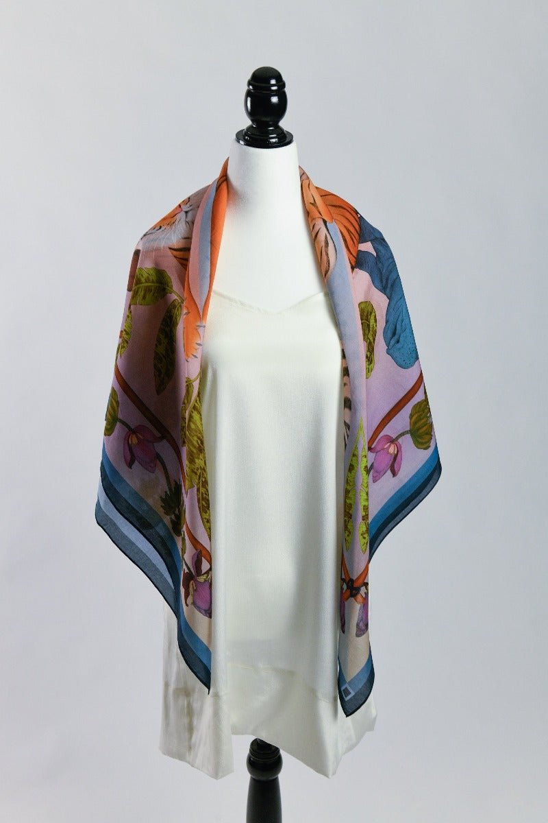 Sumatran Reflections (Blueberry Sunset) Eco Friendly Tencel Scarf