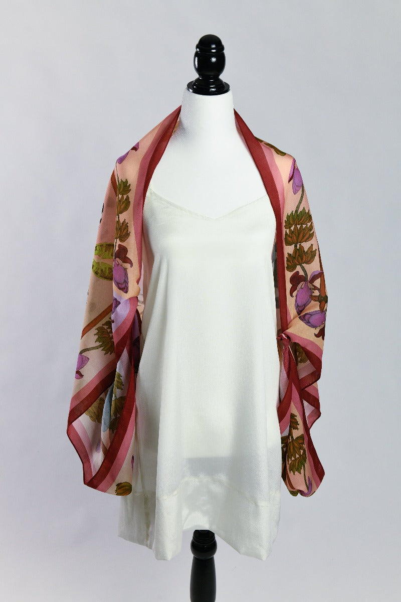 Sumatran Reflections (Crimson Sunset) Eco Friendly Tencel Scarf