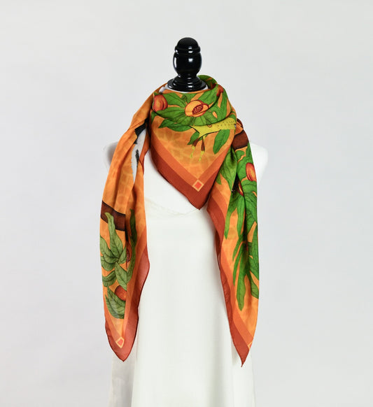 Lemurs of Madagascar (Honey) Eco Friendly Tencel Scarf