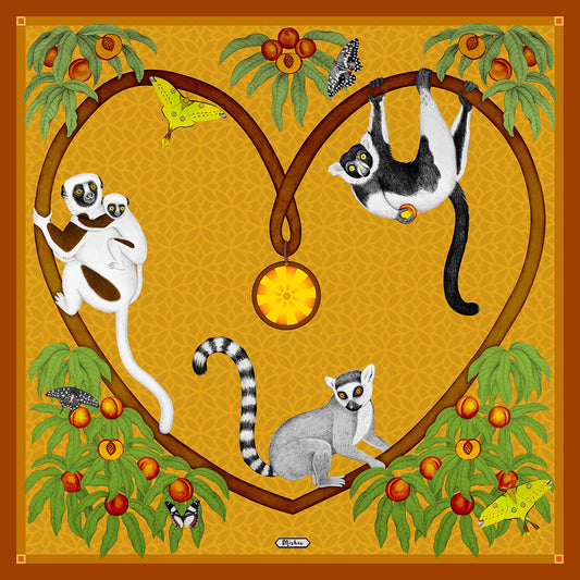 Endangered Lemurs of Madagascar Honey Fine Art Unframed Print