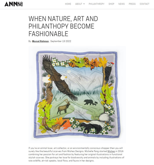 AnnKM - When Nature, Art and Philanthropy Become Fashionable