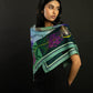Dancing Lights Forest Mint Wool/Silk Blend Scarf