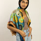 Burrowing Owls and Sunflowers Wool/Silk Blend Scarf