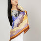 Wild Horizon Sunlit Clay Wool Silk Scarf