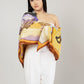 Wild Horizon Sunlit Clay Wool Silk Scarf