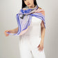 Wild Horizon Periwinkle Dream Wool Silk Scarf