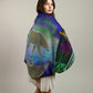 Dancing Lights Forest Mint Wool/Silk Blend Scarf