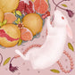 Rabbits and Pomegranate Limited Edition Signed Art Print