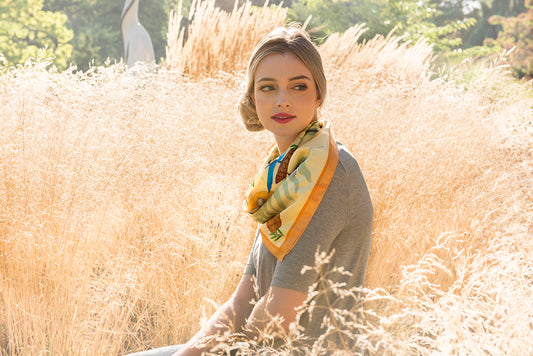 West Coast Birds Silk Scarf