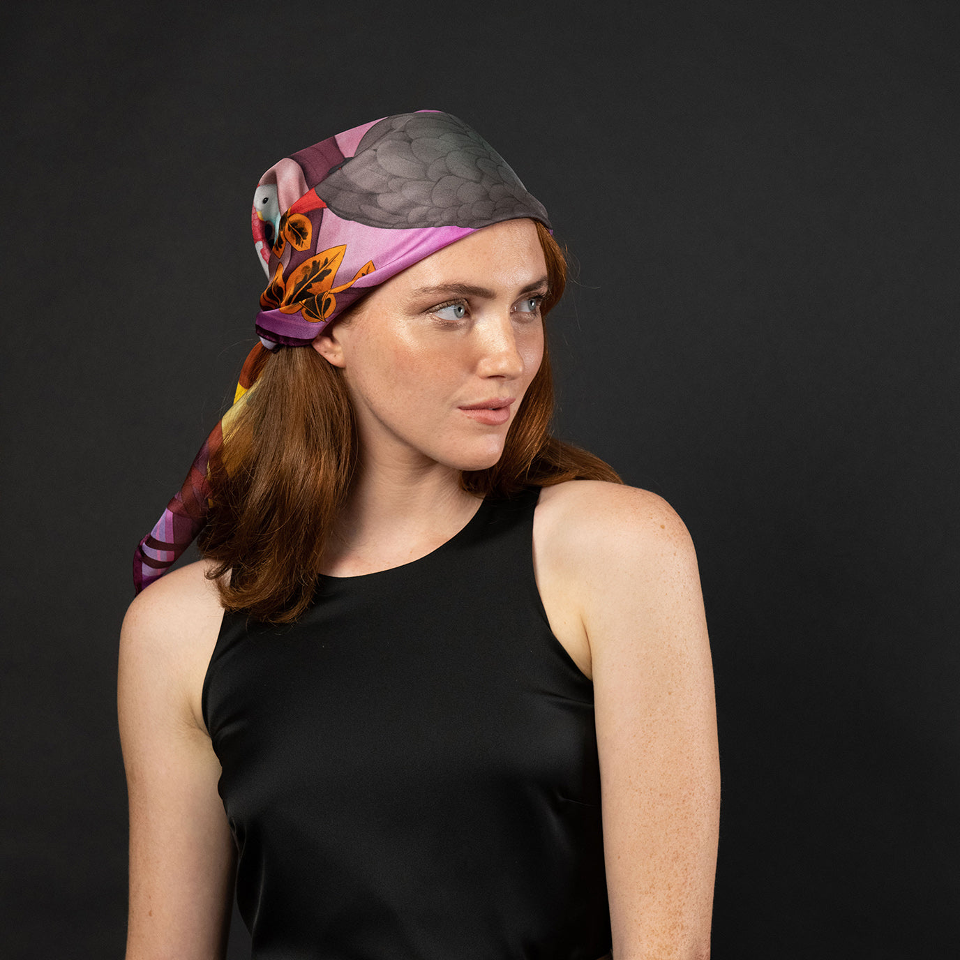 Sunset Feast Luxury Art Scarf