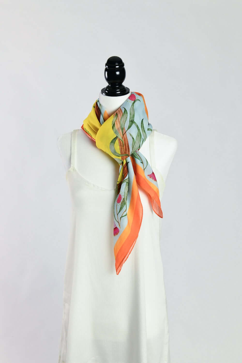 Carnaby's Cockatoos Lemon Sky Tencel Scarf