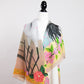 Red Crowned Cranes Cherry Lemon Scarf