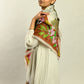 Red Crowned Cranes Cherry Terracotta Scarf