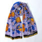 Hummingbirds and Lemons Silk Scarf Shawl