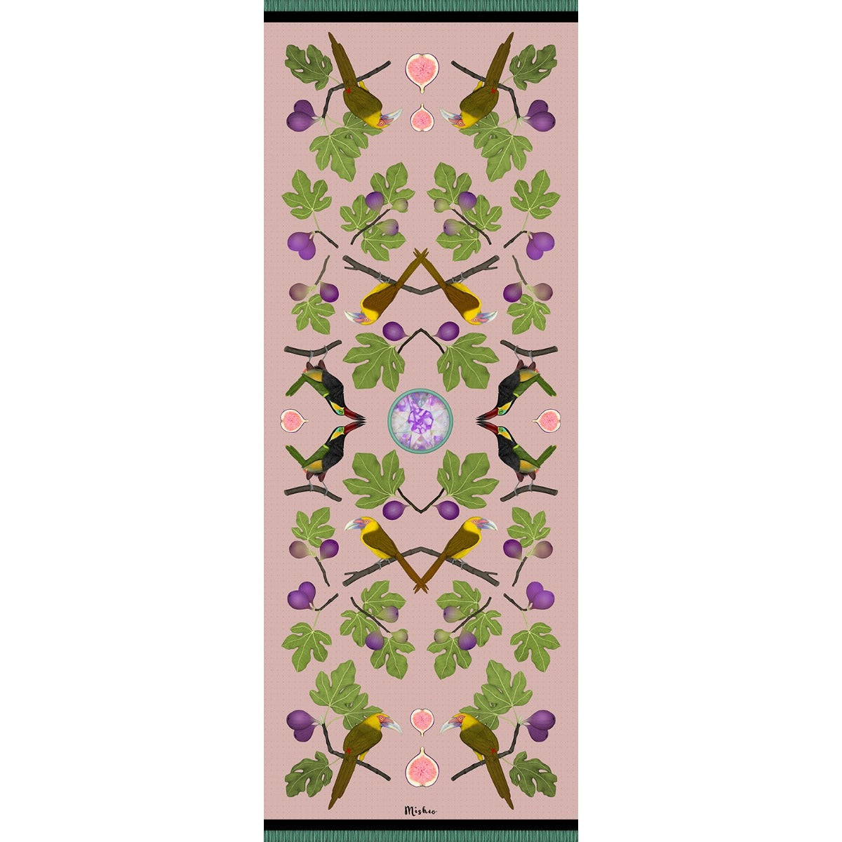 Toucanets and FIgs Silk Chiffon Scarf