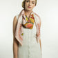 Rabbits and Pomegranate Silk Scarf 90cm