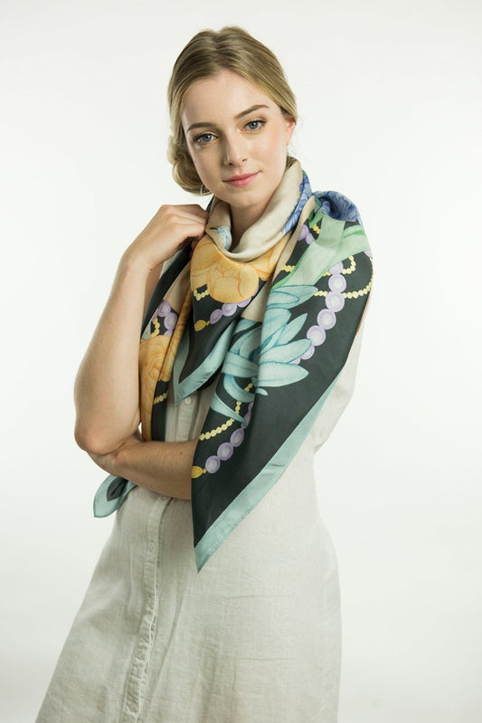 Dwarf Boa Silk Scarf 130cm