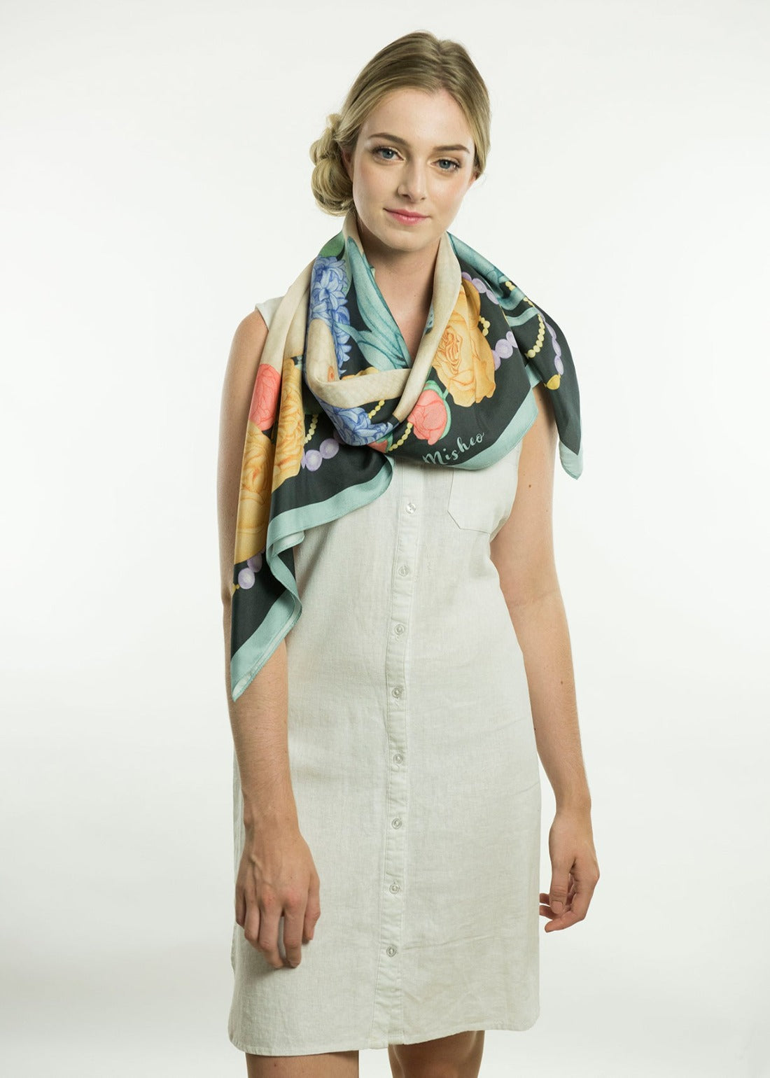 Dwarf Boa Silk Scarf 130cm